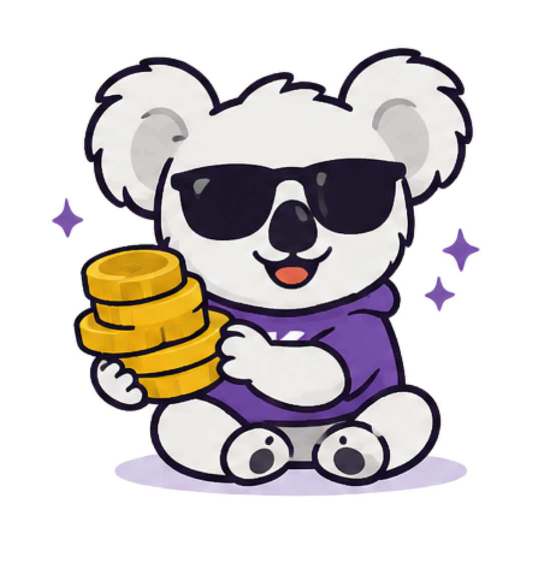 Kollabs — koala mascote afiliado